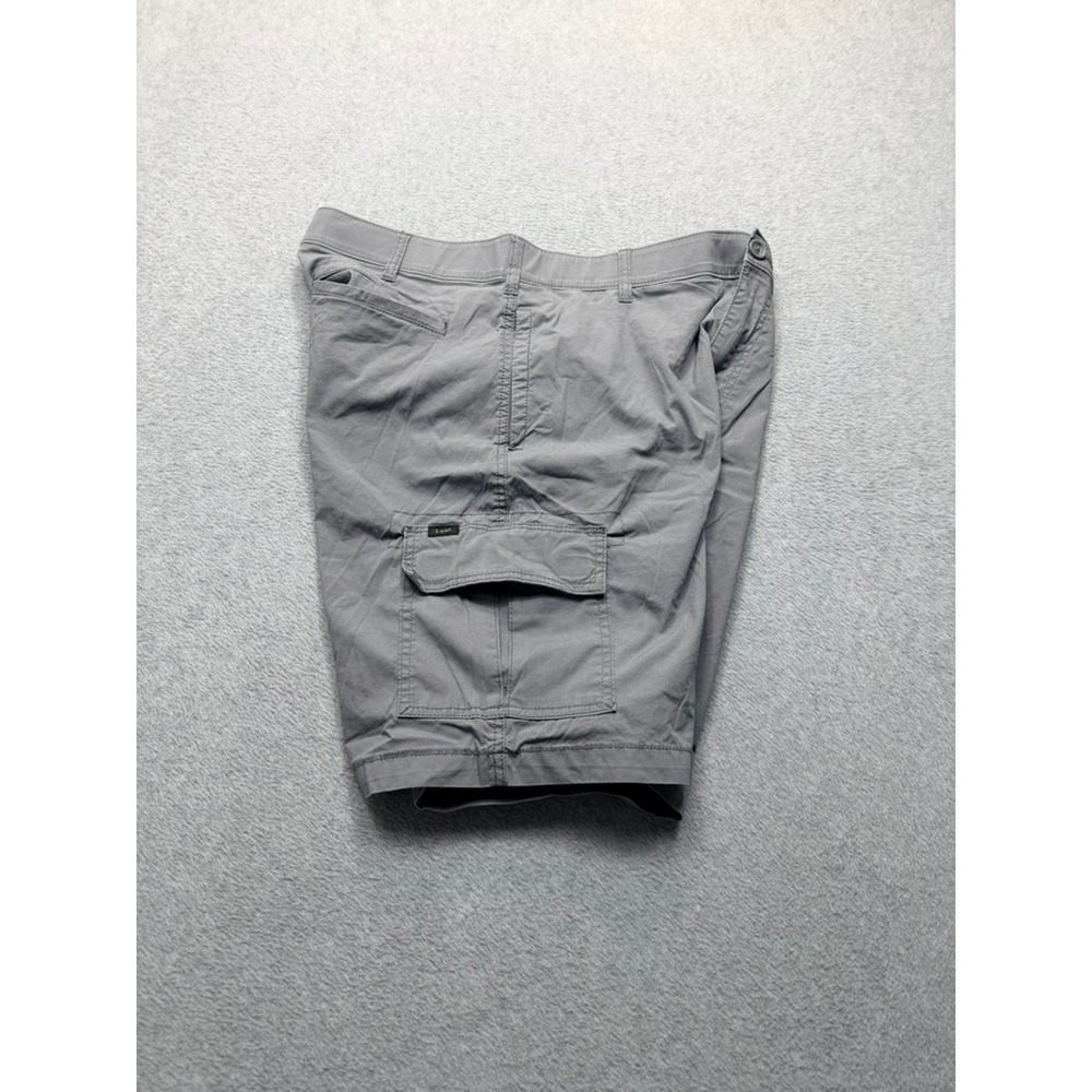 Lee Dungarees Mens Grey Cargo Shorts Size 36 Casual Outdoor Utility Pockets